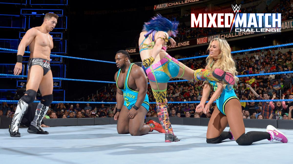 Mixed matches undrwtr. Леа Ван Дейл. WWE Mixed Match Challenge. Леа+Ван+Дэйл грудь. Тайту Mix&Match.